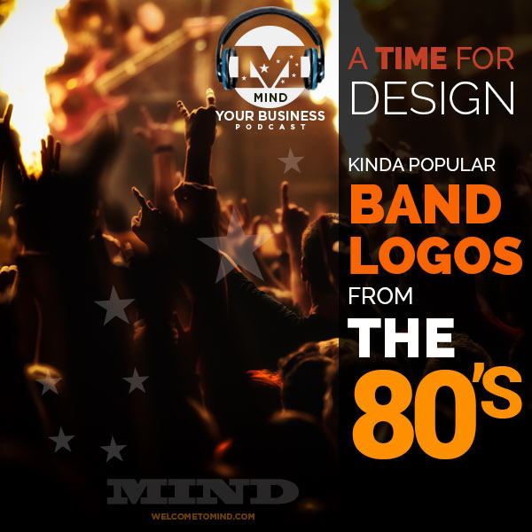 analyzing 80's band logos