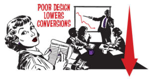 poor design lowers conversions