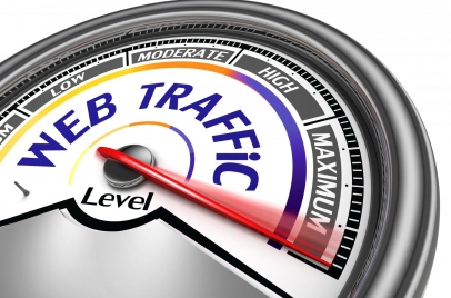 drive traffic to website - meter set to maximum