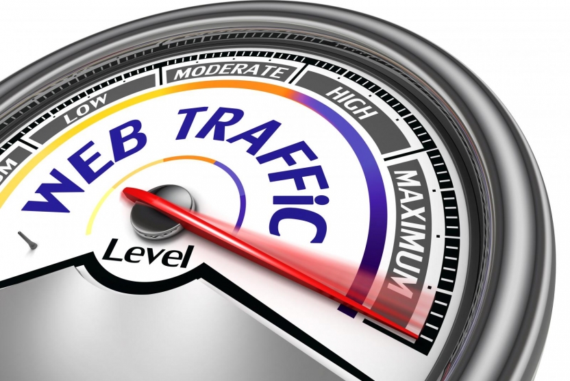 drive traffic to website - meter set to maximum