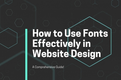 how to use fonts effectively in website design