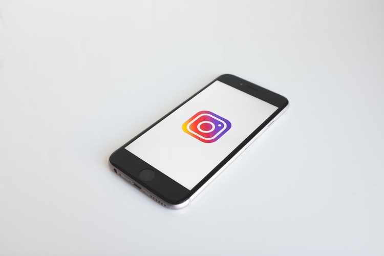 Instagram icon on a phone screen